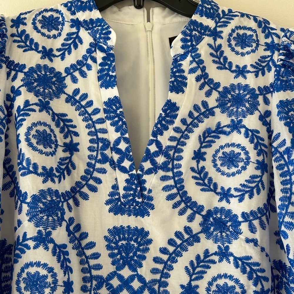 NWOT Jessica Howard Floral Blue and White Dress - Picture 7 of 16
